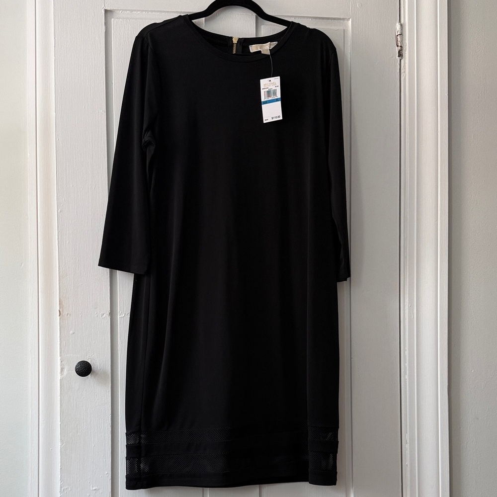 Michael Kors Classic Black Long Sleeve Dress